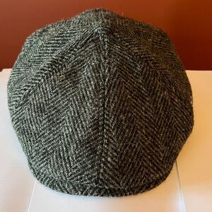 Harris Tweed Wool Blend Mens Newsboy Cap 6 3/4 Peaky Hat Size 55CM